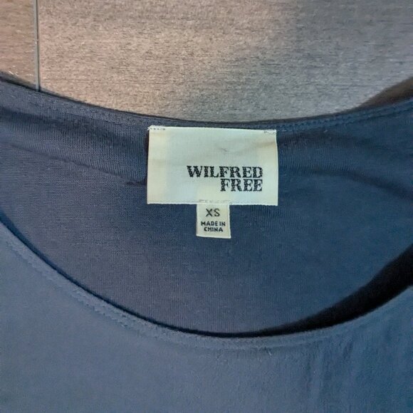 Aritzia Wilfred Free Teigan Tshirt Dress Cobalt Blue - Picture 2 of 7
